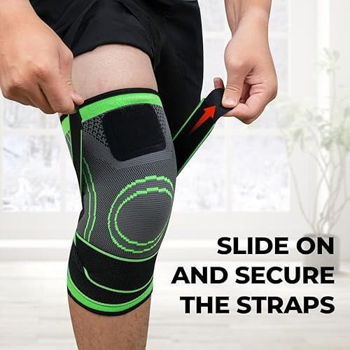 Premium Adjustable Knee Sleeve | Dual-Strap Comfort Support for Sports & Daily Activities