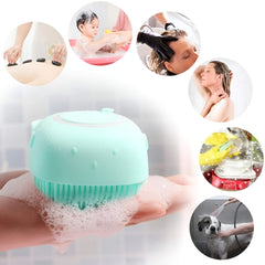 Silicone Bath Brush & Back Scrubber Set – Deep Cleansing & Gentle Body Care (Random Color)
