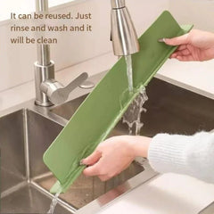 2 Pcs 48cm Silicone Sink Splash Guard – Water Splash Protector for Kitchen Countertop