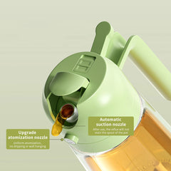 2-in-1 Kitchen Oil Sprayer & Dispenser Bottle – Refillable Cooking Oil Spray for Food Preparation