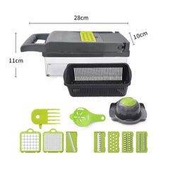 16-Piece Vegetable Chopper & Food Slicer Set – Multifunctional Dicer, Grater & Kitchen Cutter