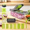16-Piece Vegetable Chopper & Food Slicer Set – Multifunctional Dicer, Grater & Kitchen Cutter