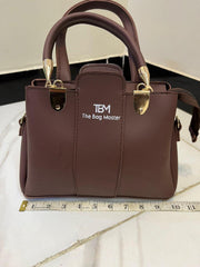 Women's Rexine Plain Hand Bag Set