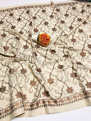 1 Pc Women's Woolen Embroidered Shawl