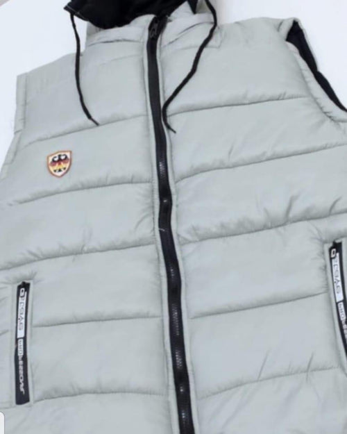 Men's Parachute Sleeveless Jacket - 1 Pc Hooded Neck Design