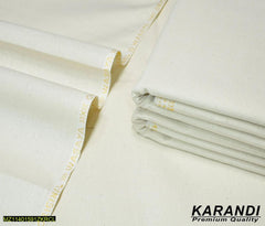 Men's Unstitched Karandi Plain Suit