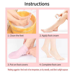 Silicone Gel Heel Socks for Cracked Heels – Moisturizing & Repair
